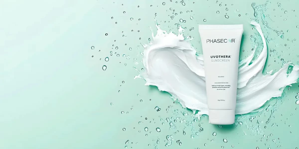 UVoThera SPF 60++++ Broad Spectrum Sunscreen Gel | Phasecor Healthcare